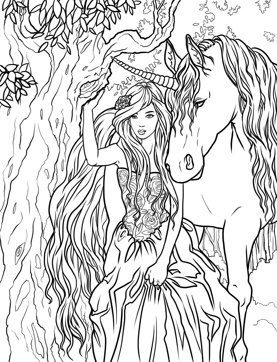 Beautiful Lady AndBeautiful-Lady-And-UnicornUnicorn Coloring Game Beautiful Lady AndBeautiful-Lady-And-UnicornUnicorn
