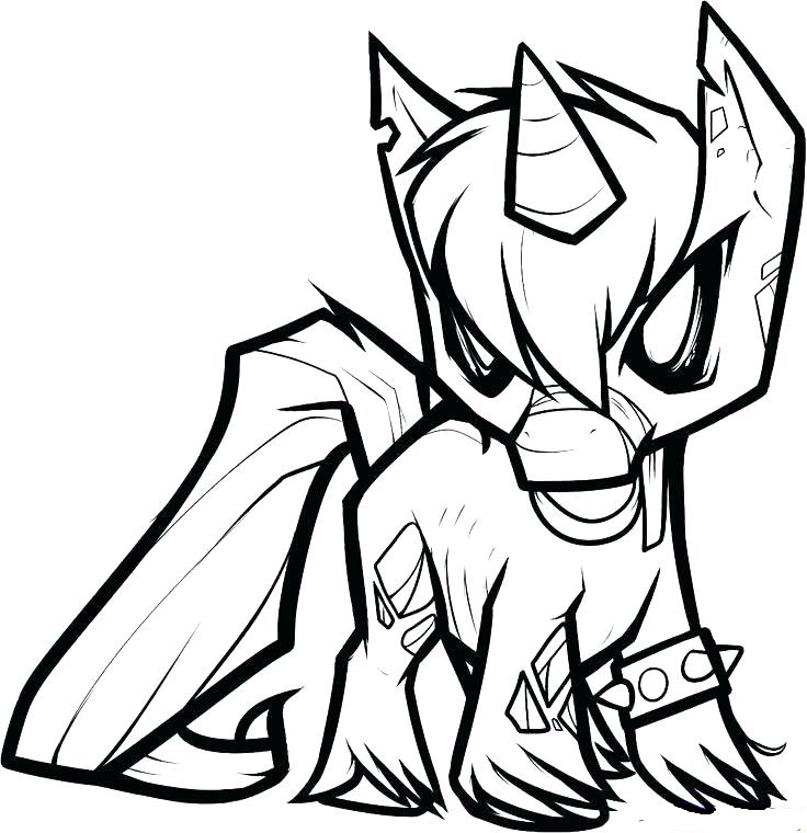 Evil Unicorn Coloring Game Evil Unicorn
