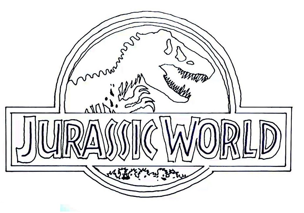 Logo Of Jurassic World Coloring Game Logo Of Jurassic World