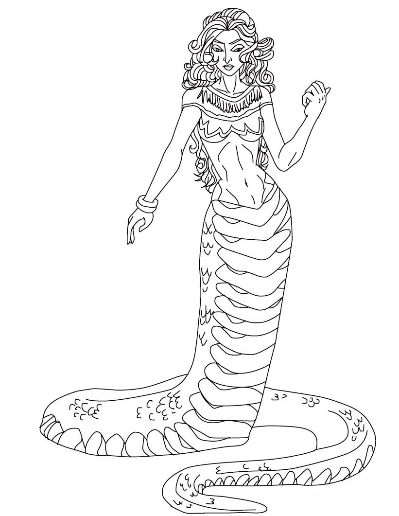 Evil Medusa Coloring Game Evil Medusa