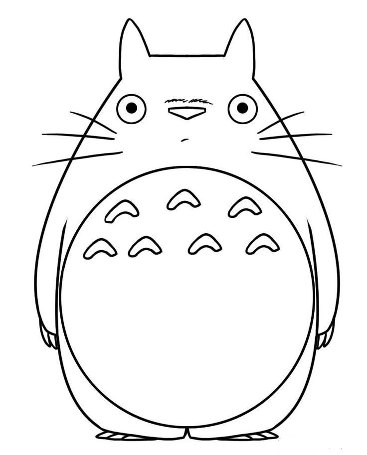 Big Fat Totoro Coloring Game Big Fat Totoro