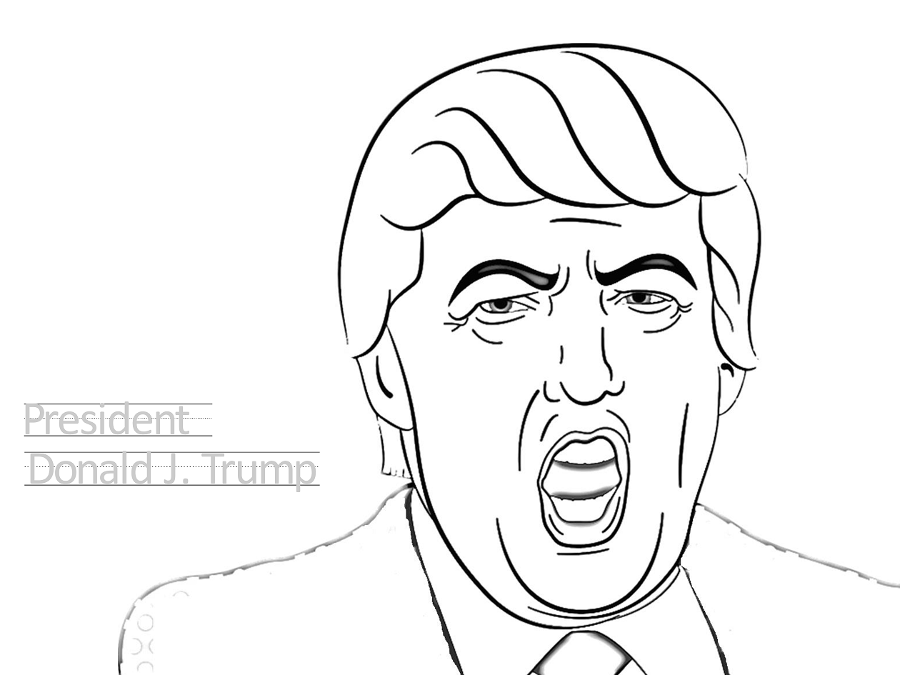 Funny Moment With Donald Trump Coloring Game Funny Moment With Donald Trump