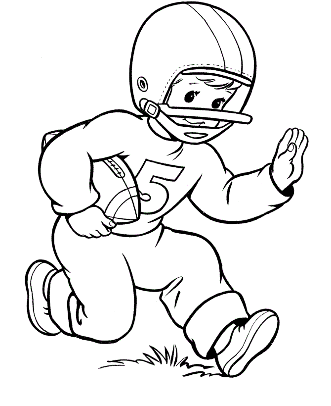 Little Football Player Coloring Game Little Football Player