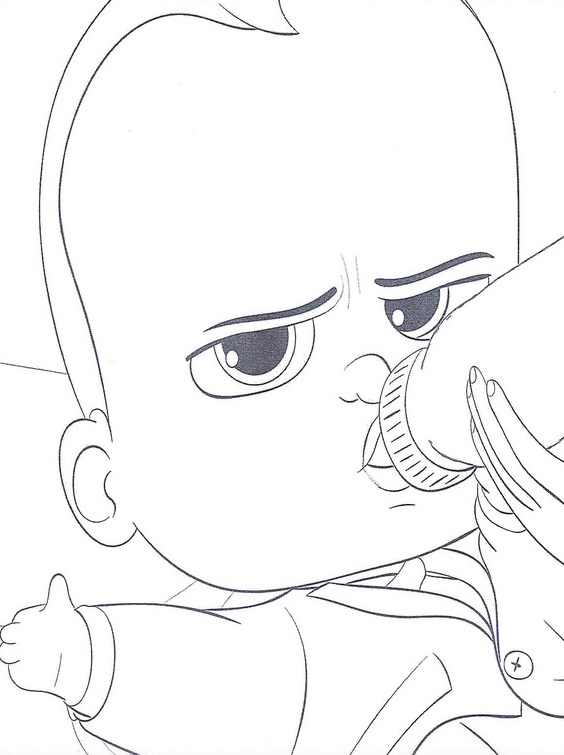 Boss Baby Drinking Milk