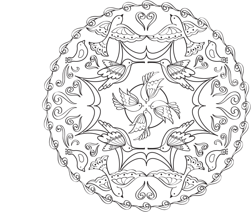 Mandala About Bird