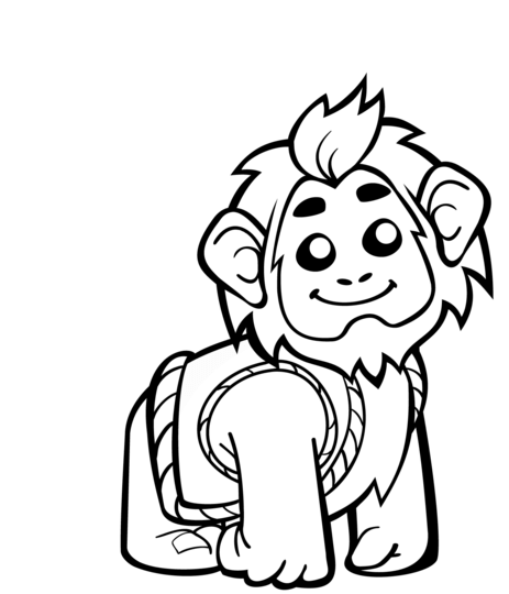Cute Ape Coloring Game Cute Ape