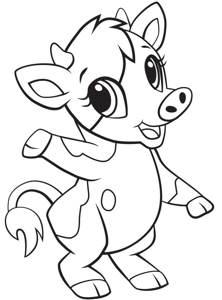 Baby Cow Coloring Game Baby Cow