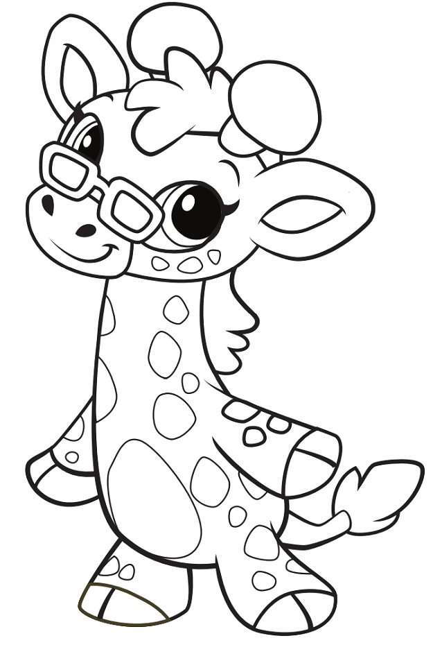 Cute Cartoon Giraffe