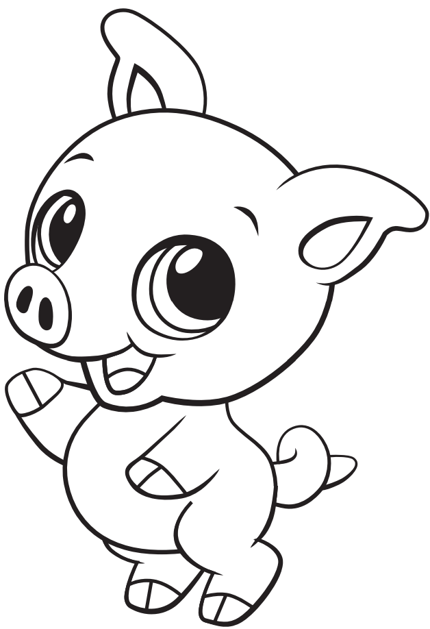 Cute Baby Pig Coloring Game Cute Baby Pig