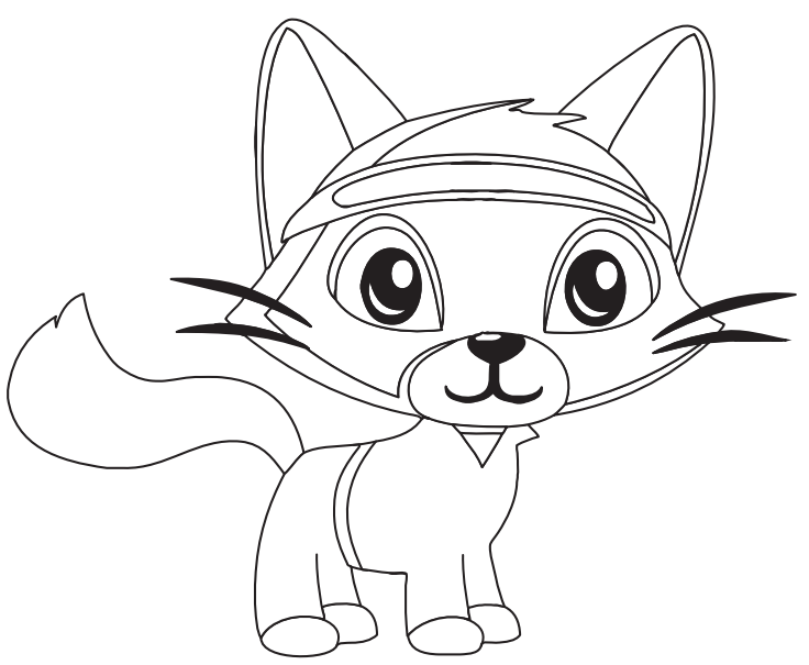 Cartoon Cat Coloring Game Cartoon Cat