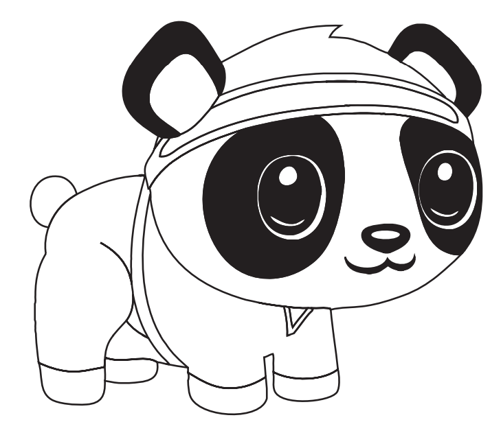 Cartoon Panda Coloring Game Cartoon Panda