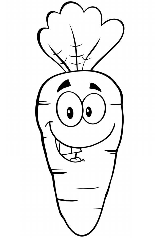 Cartoon Carrot Coloring Game Cartoon Carrot