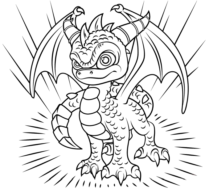 Spyro In Skylanders Coloring Game Spyro In Skylanders