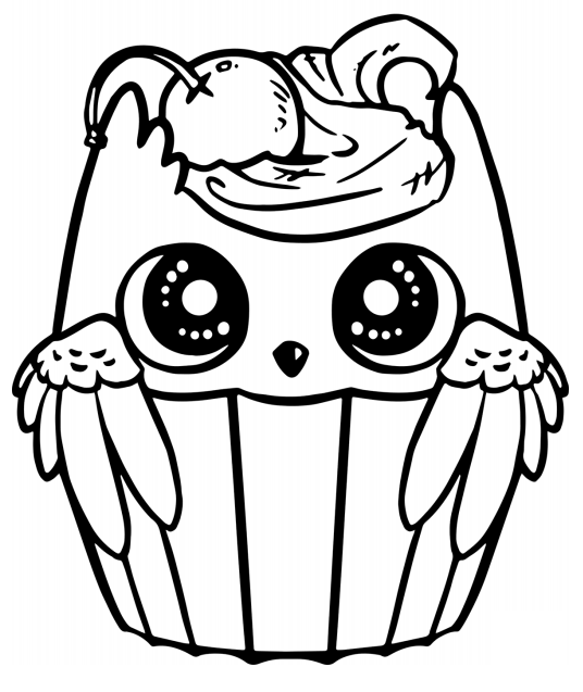 Owl Cupcake Coloring Game Owl Cupcake