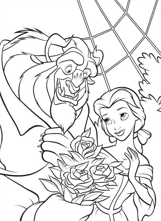 Monster Giving Belle Flowers