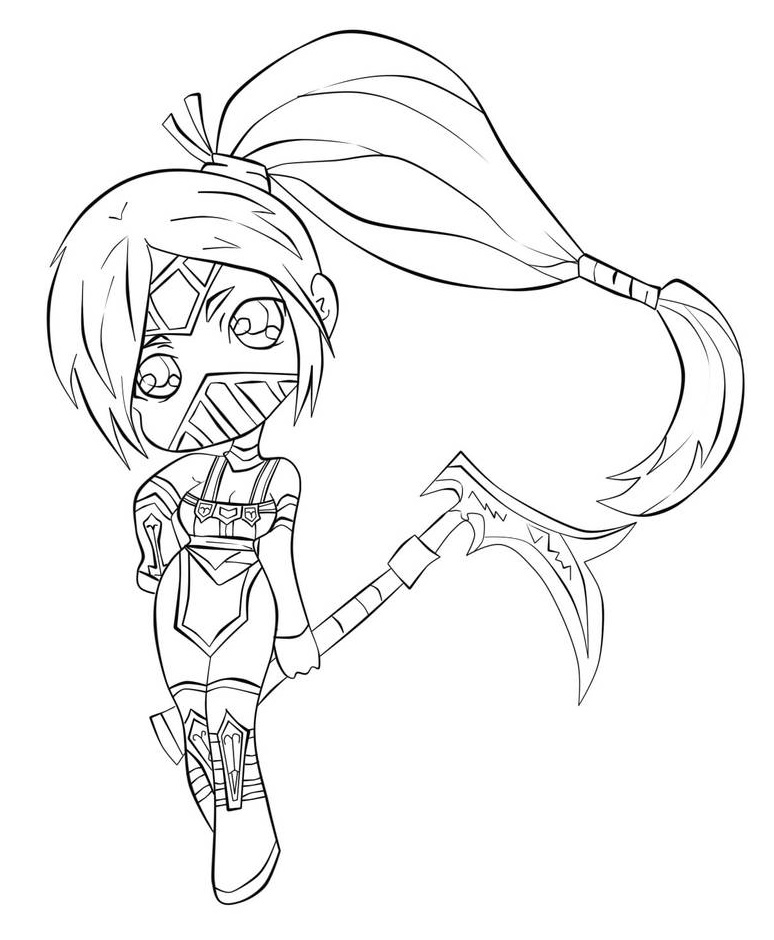 Chibi Akali Coloring Game Chibi Akali