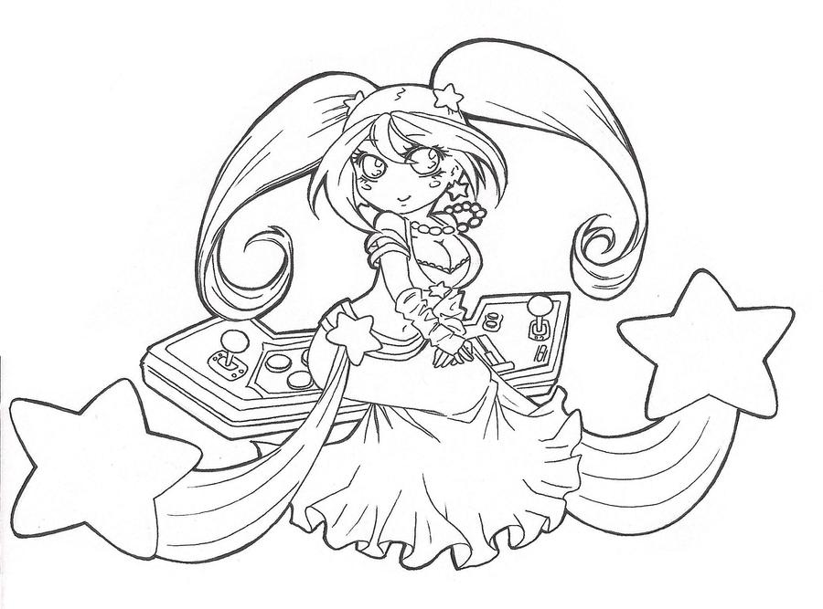Chibi Arcade Sona Coloring Game Chibi Arcade Sona