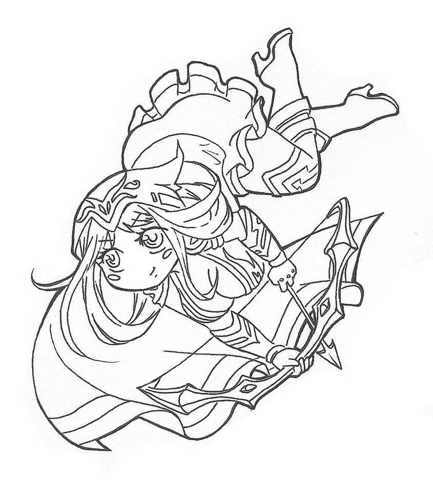 Chibi Ashe Coloring Game Chibi Ashe
