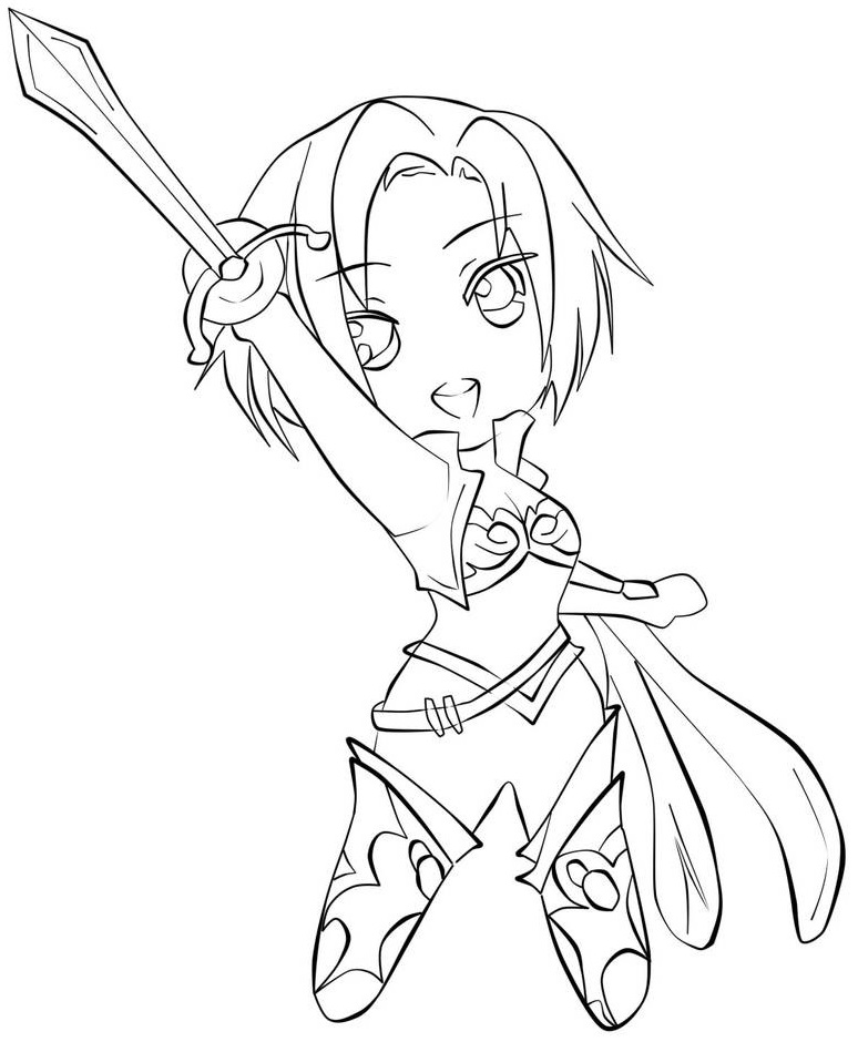 Chibi Fiora Coloring Game Chibi Fiora