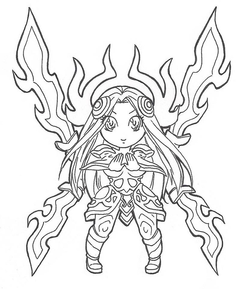 Chibi Irelia Coloring Game Chibi Irelia