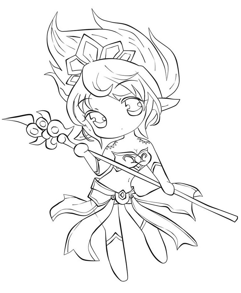 Chibi Janna Coloring Game Chibi Janna