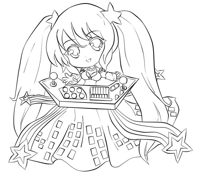 Cute Arcade Sona Coloring Game Cute Arcade Sona
