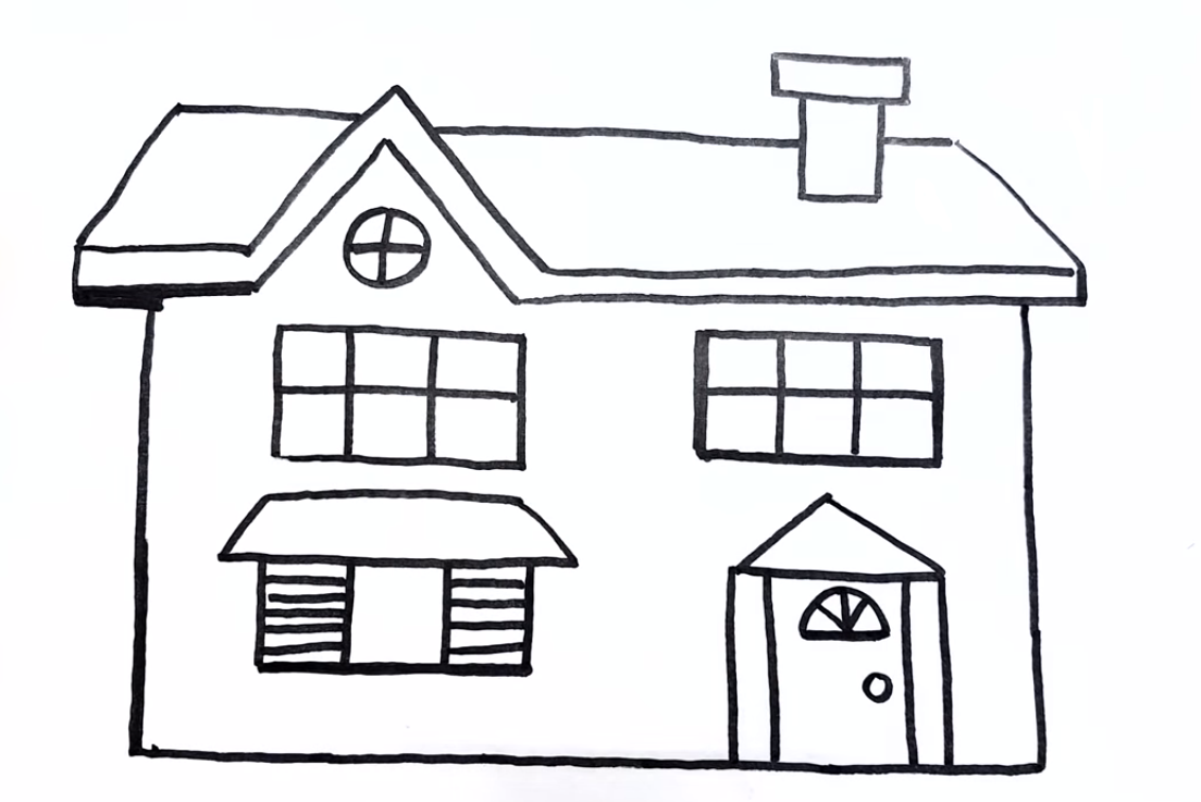 A House Coloring Game A House