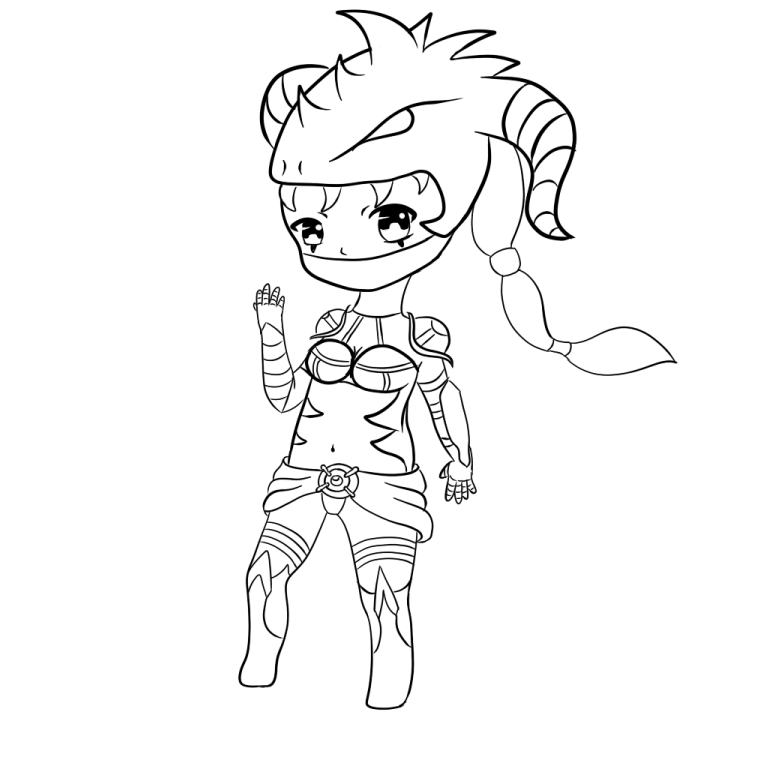Dragonslayer Vayne Chibi Coloring Game Dragonslayer Vayne Chibi