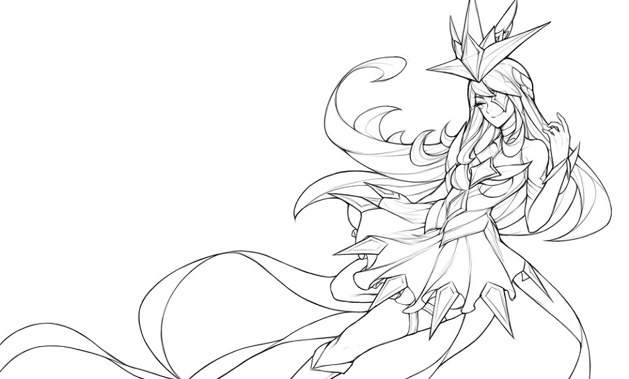 Star Guardian Syndra Coloring Game Star Guardian Syndra