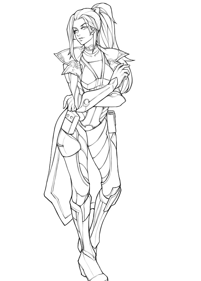Pulsefire Caitlyn Coloring Game Pulsefire Caitlyn