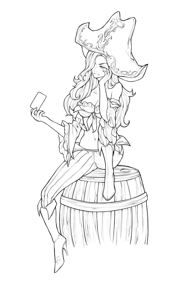 Miss Fortune Coloring Game Miss Fortune