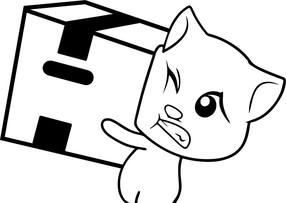 Tom Carrying Big Box Coloring Game Tom Carrying Big Box
