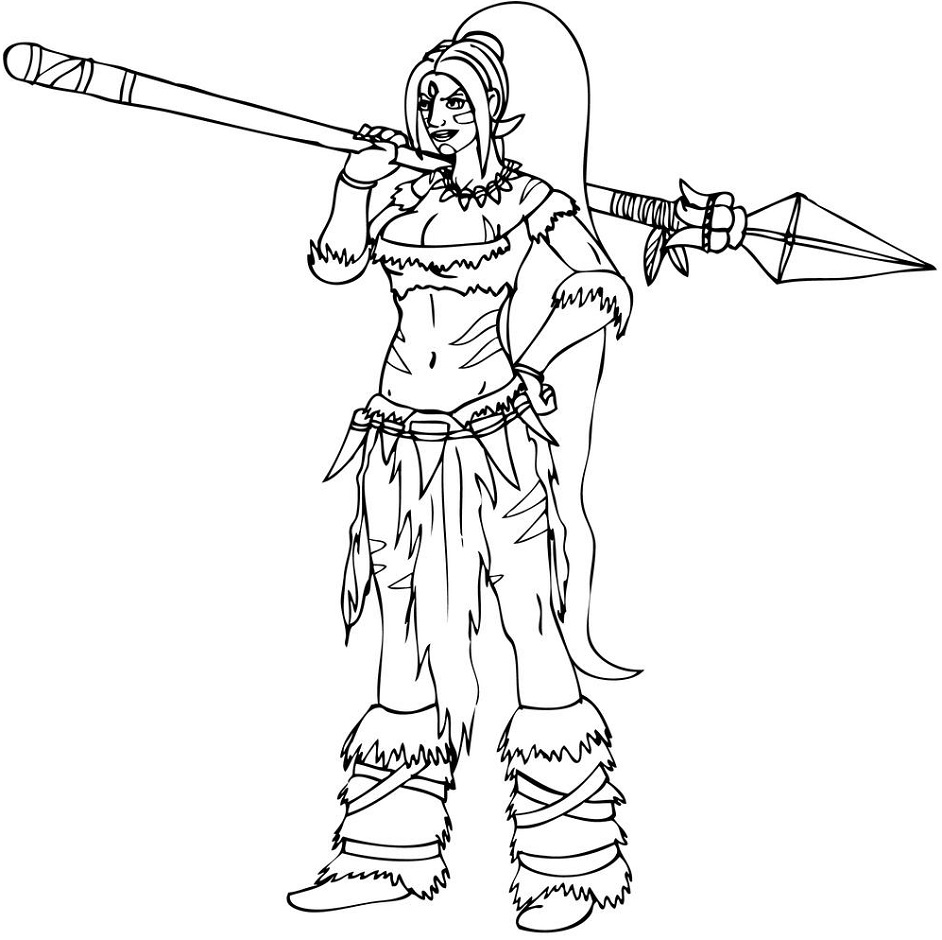 Nidalee Coloring Game Nidalee