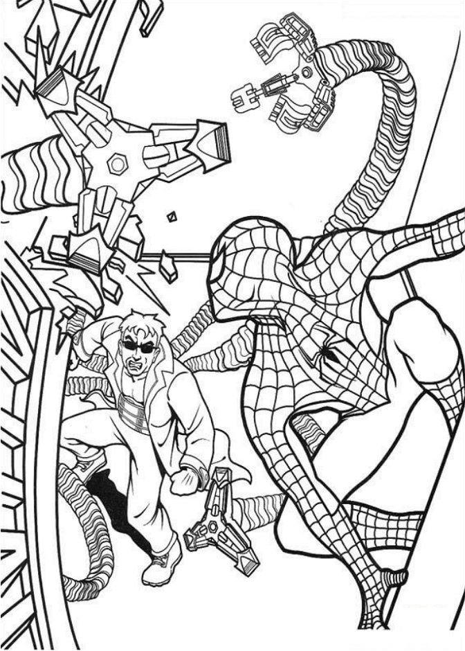 Dr. Octopus Vs Spider Man Coloring Game Dr. Octopus Vs Spider Man