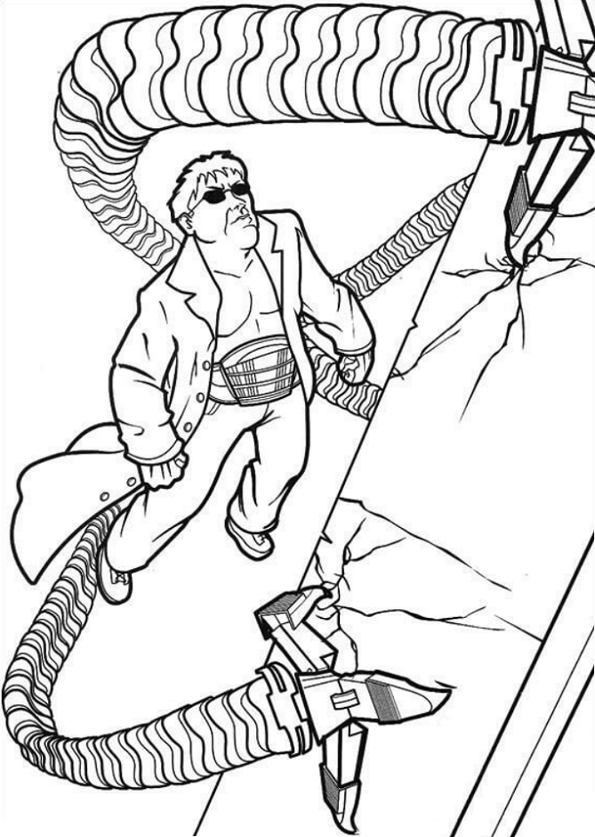 Dr. Octopus Climbing Coloring Game Dr. Octopus Climbing
