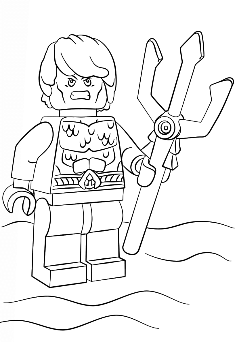 Lego DC Aquaman Coloring Game Lego DC Aquaman