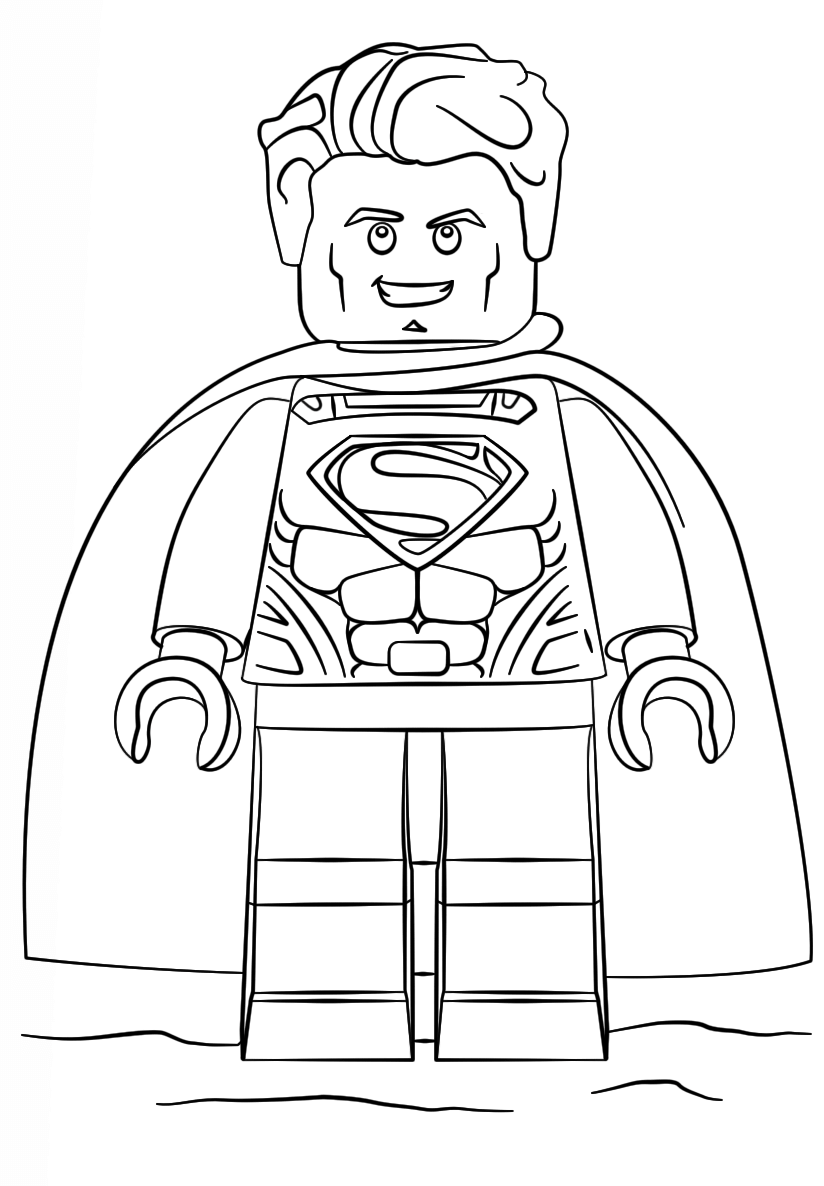 Lego DC Superman Coloring Game Lego DC Superman