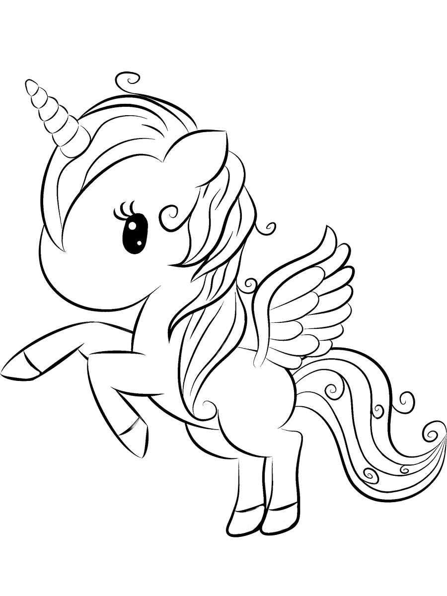 Little Unicorn Coloring Game Little Unicorn