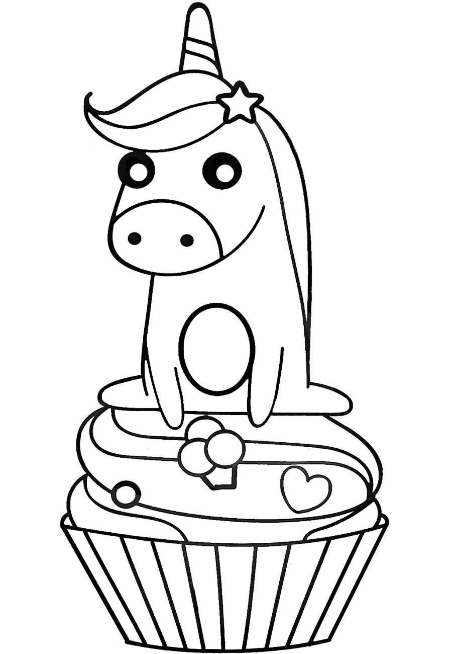 Unicorn Cupcake Coloring Game Unicorn Cupcake