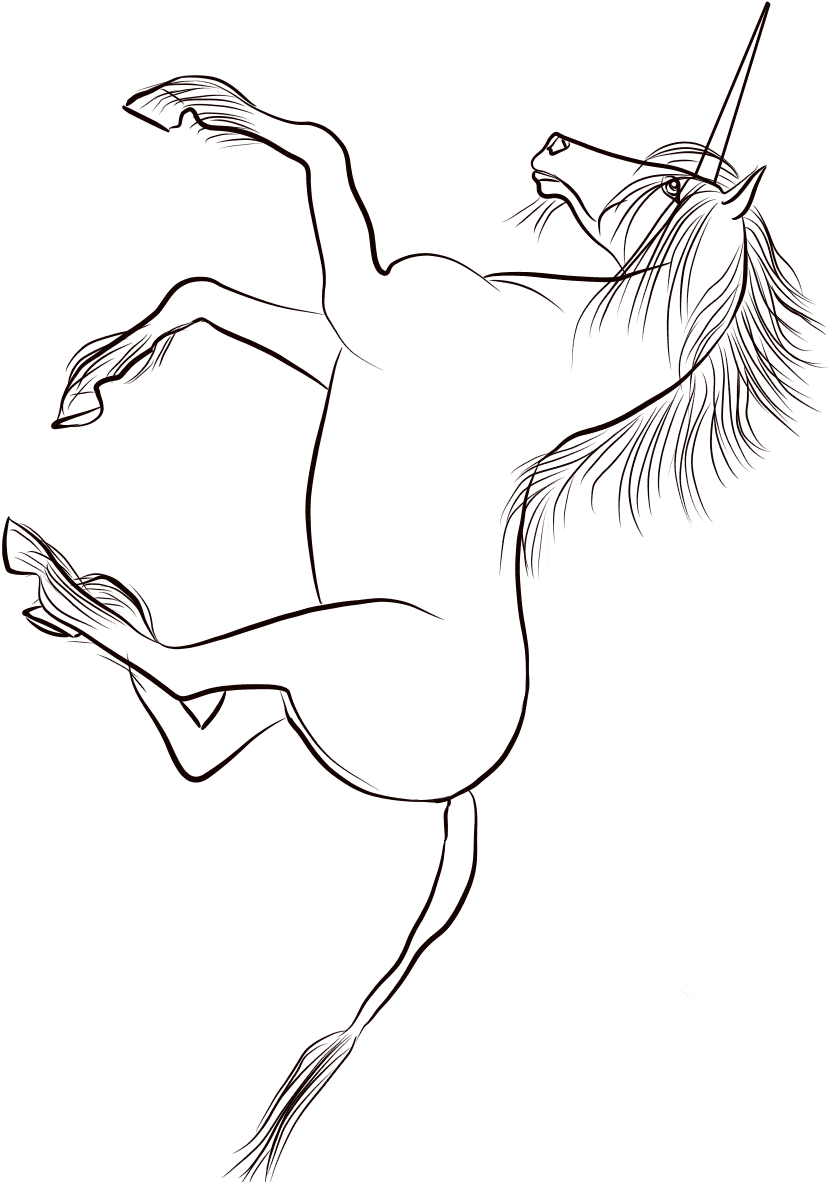 Unicorn Running Coloring Game Unicorn Running