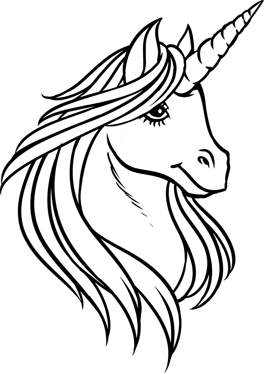 Beautiful Unicorn Head Coloring Game Beautiful Unicorn Head