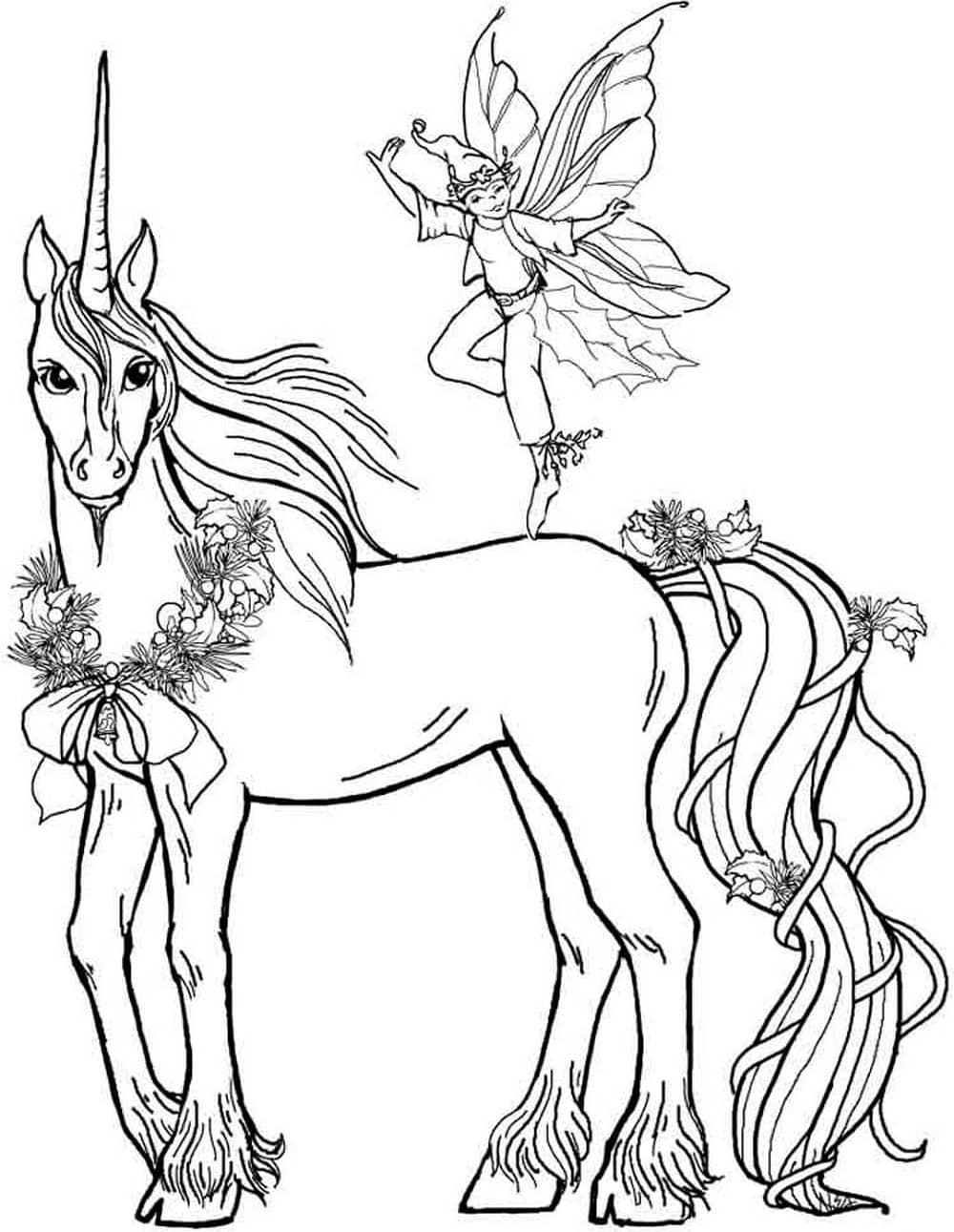 Fairy And Unicorn Coloring Game Fairy And Unicorn