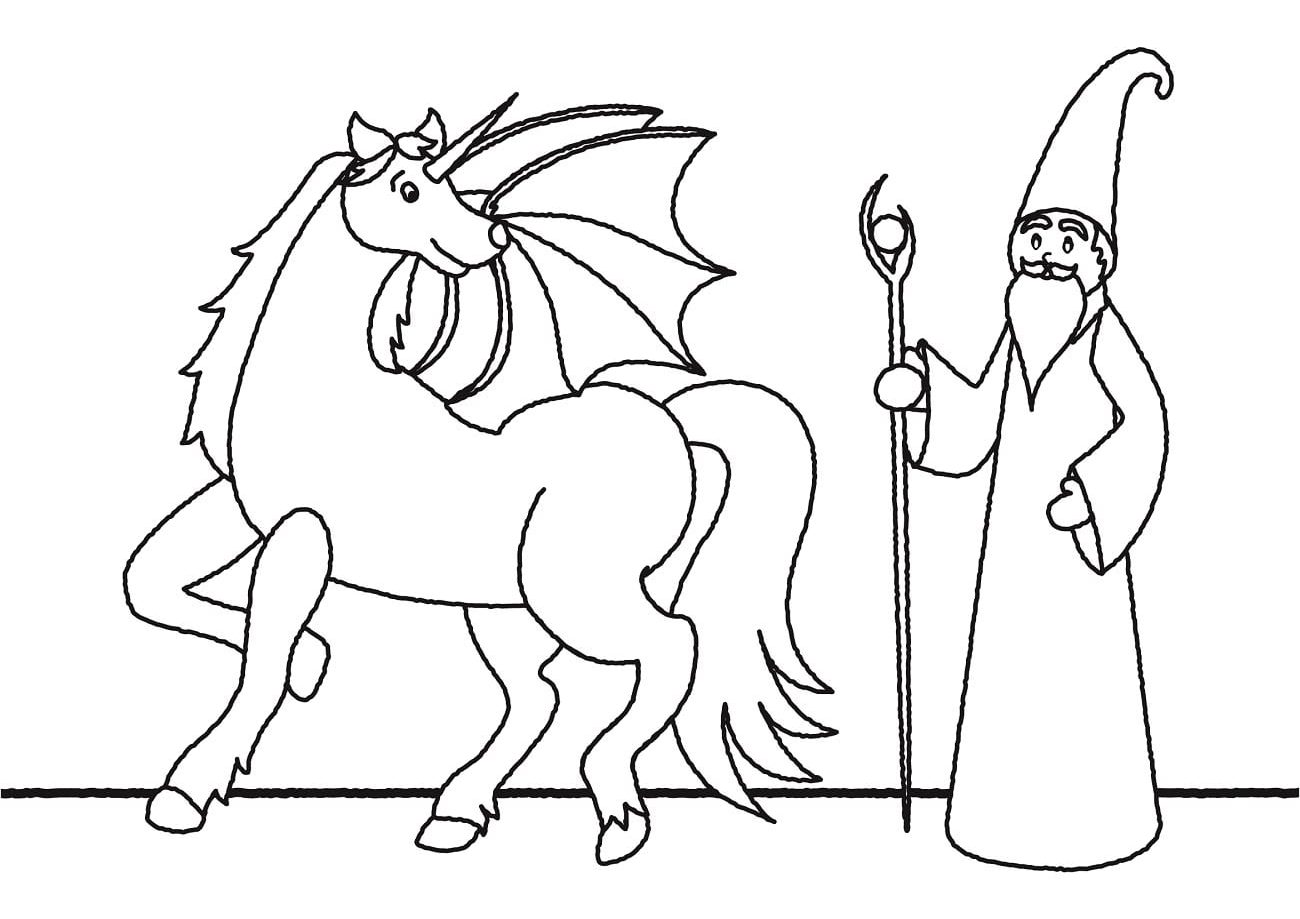 Unicorn And Witch Coloring Game Unicorn And Witch
