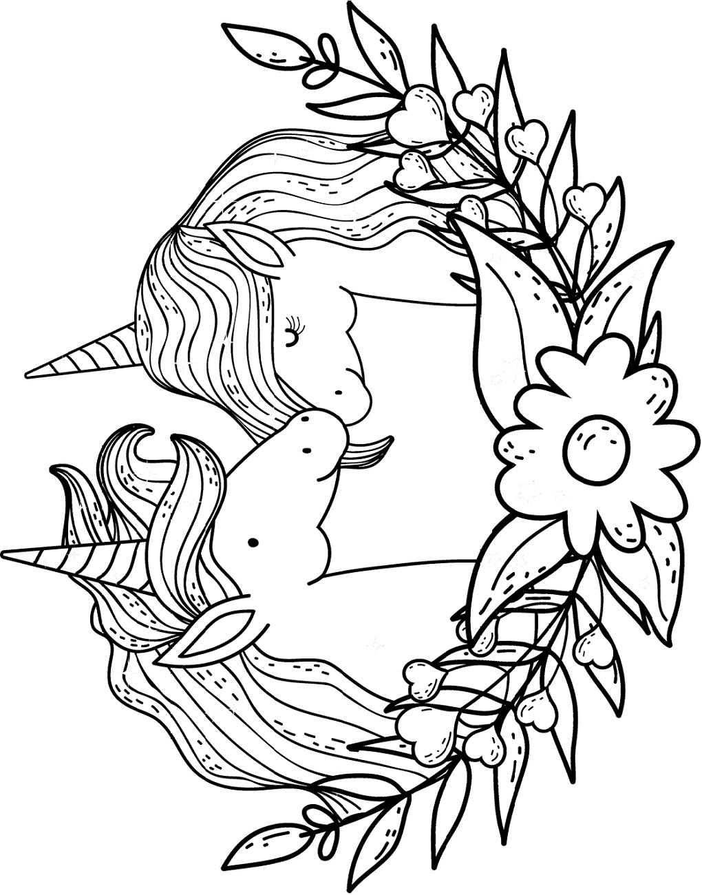 A Couple Unicorn Coloring Game A Couple Unicorn