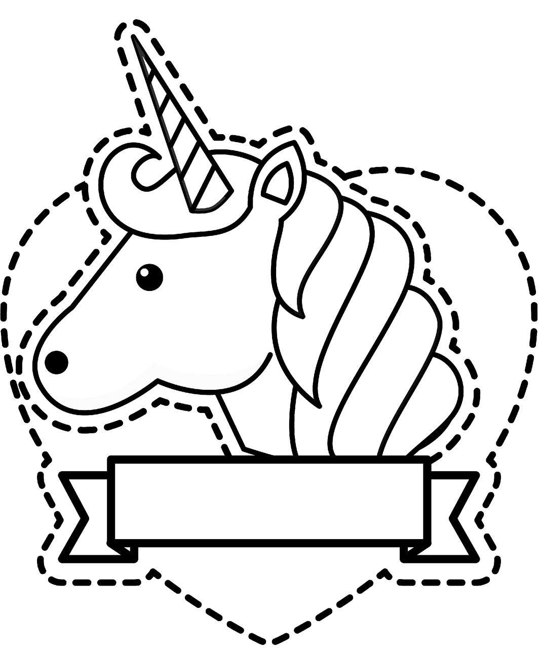 Sticker Unicorn Coloring Game Sticker Unicorn