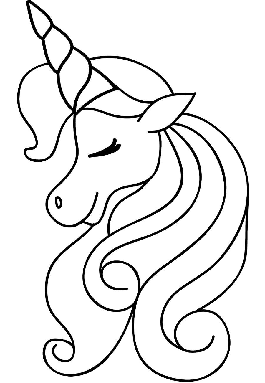 Girl Unicorn Head Coloring Game Girl Unicorn Head