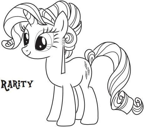 Rarity Pony Coloring Game Rarity Pony