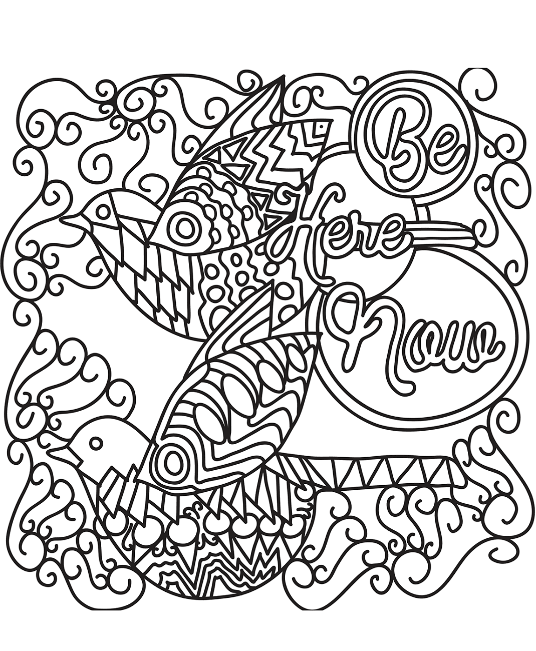 Birds Doodle Art Coloring Game Birds Doodle Art