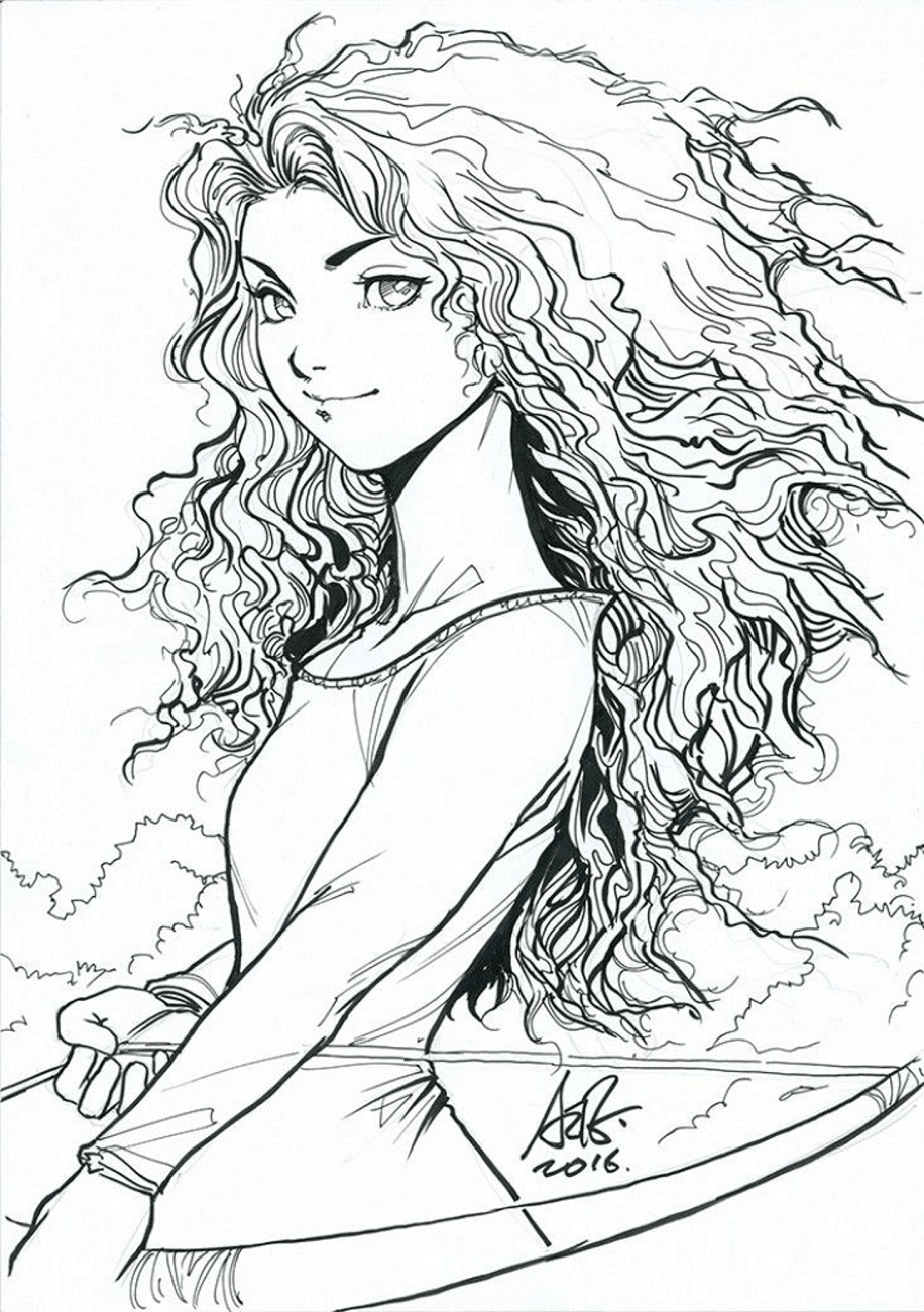 Merida Fan Art Coloring Game Merida Fan Art