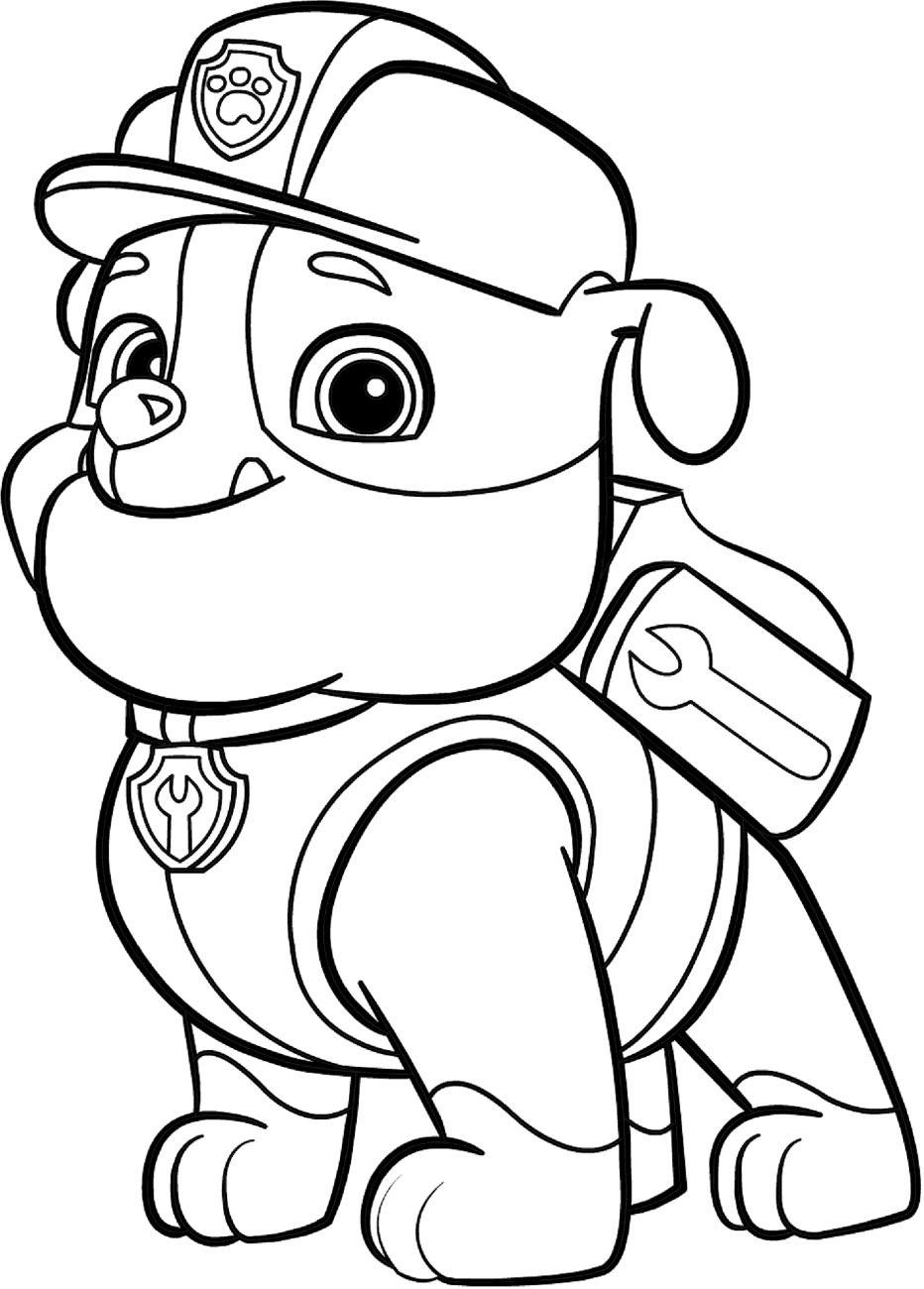 Construction Bulldog Rubble Coloring Game Construction Bulldog Rubble